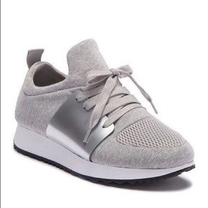 Steve Madden Light Grey & Silver Sneakers